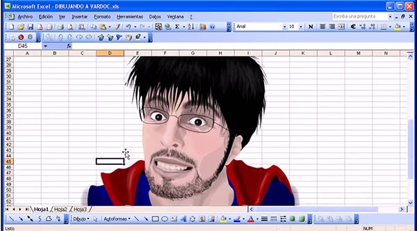 ms excel vector drawing