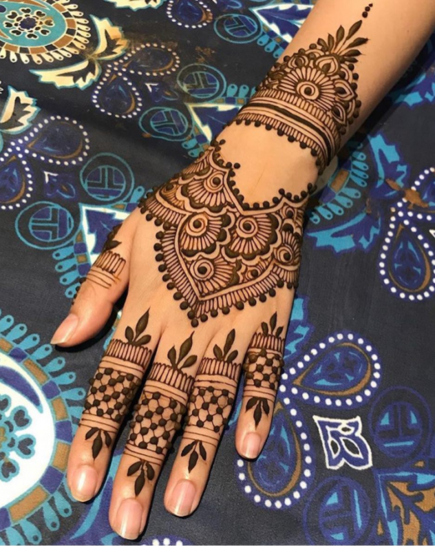 henna cantik india pengantin